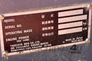 2018 Takeuchi TL10V-2 Skid Steer (Rubber Tracked)