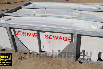 4 x 2000L Sewerage Tanks with Steel Frame, E.M.U.S ASS112
