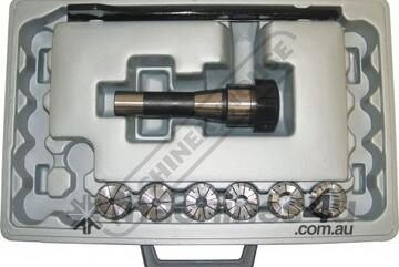 R8 x ER32 Collet & Chuck Set - 8 Piece Collet Range 5 - 20mm 