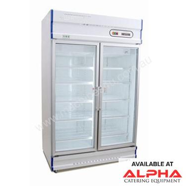 Anvil GDJ1261 Double Glass Door Display Freezer