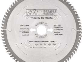CMT Xtreme Fine Finishing Blade - 250mm - 80 Tooth - picture1' - Click to enlarge