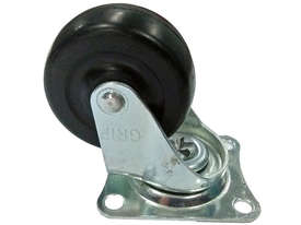 43010 - PLAIN BEARING RUBBER WHEEL CASTOR(SWIVEL) - picture0' - Click to enlarge