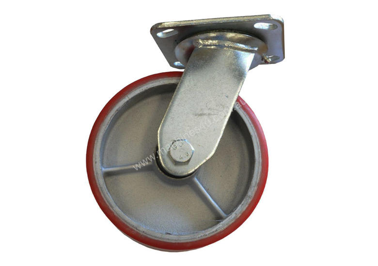 caption 43038 - PU MOULDED CAST IRON WHEEL CASTOR(SWIVEL)