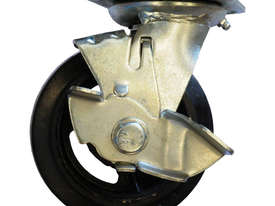 42080 - RUBBER MOULDED IRON WHEEL CASTOR(SWIVEL/BRAKE) - picture0' - Click to enlarge