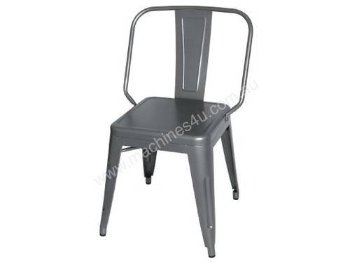 Bolero Gun Metal Grey Bistro Side Chair (Pack 4)