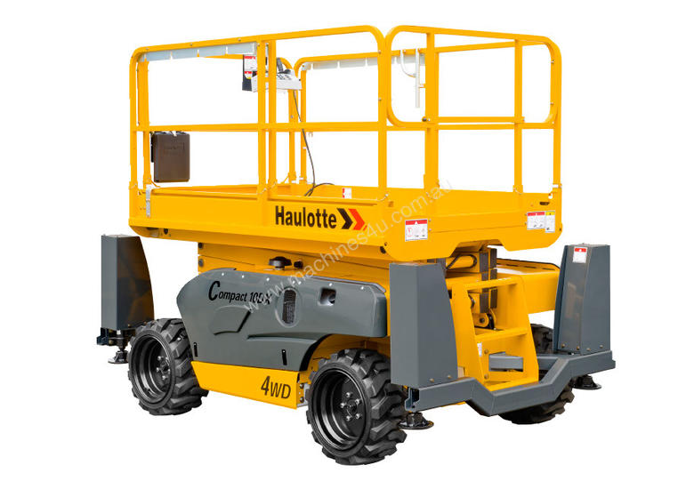 caption Haulotte Compact 12DX Diesel Scissor Lift