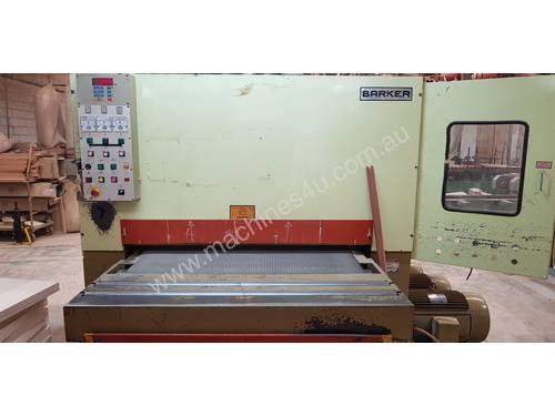 Barker 1300mm 3 head wide belt sander /comes with spare new contact roller value $5500