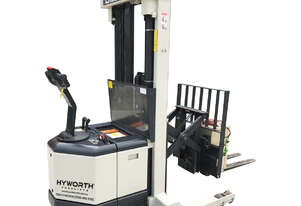 Crown 1.5T Walkie Reach Stacker Forklift from $22 per day!