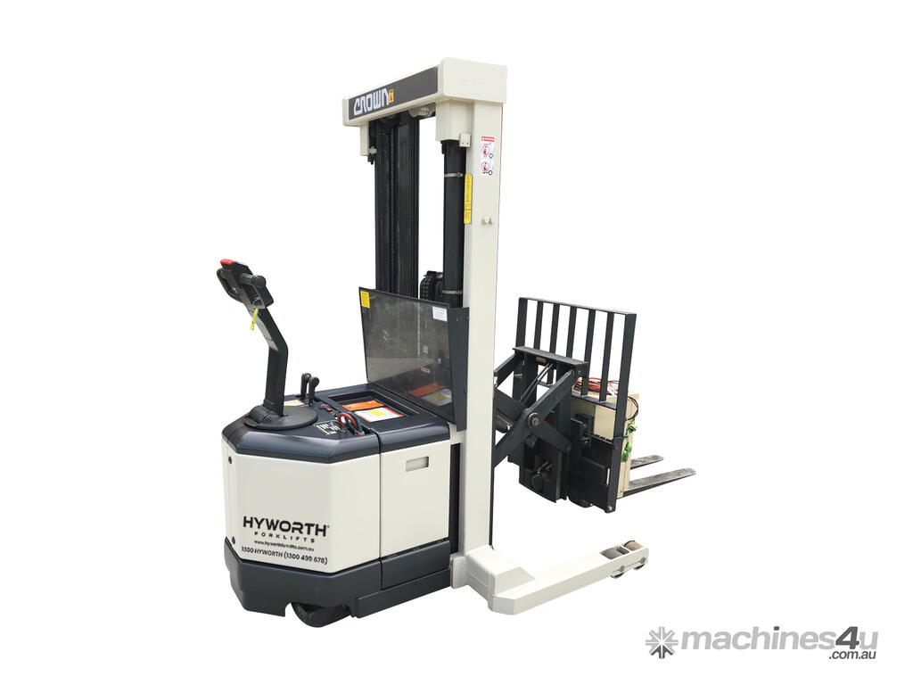Hire Crown Crown 1 5T Walkie Reach Stacker Forklift for HIRE Walk
