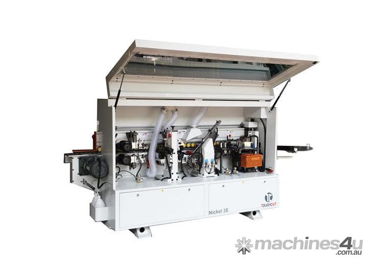 caption ToughCut Semi Automatic Hot Melt Edge Bander Nickel 35