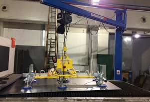 Vacuum lift - sheetmetal handling and loading for fiber laser cutter