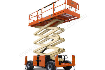 JLG 430LRT 43ft RT Self Levelling Diesel Scissor Lift Exceptional Stability & Off-Road Capability