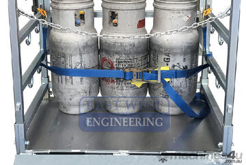 Gas Cylinder Storage Stillage Cage Forklift and Crane Lifting Points East West Engineering Gas Cylinder Storage Stillage Cage Forklift and Crane Lifting Points East West Engineering