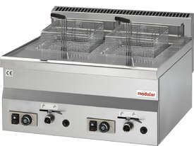 Modular 2 x 8 Litre Counter Top Gas Deep Fryer  - picture0' - Click to enlarge