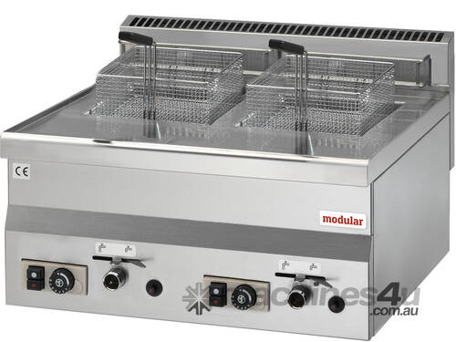 Modular 2 x 8 Litre Counter Top Gas Deep Fryer 