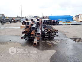 4 X STILLAGES OF 75MM & 100MM METAL SQUARE BOX SECTIONS - picture0' - Click to enlarge
