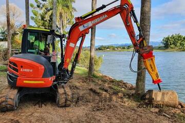 EarthQuake RB40S Rock Breaker for 3.6-4.5T Excavators 224Kg | 60mm Chisel!