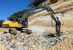 BOSS BS Series Hydraulic Breakers for 4.5 - 40+ Excavators - Extremely Powerful & Durable!