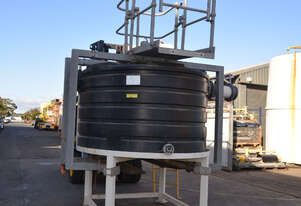 4100L Trade waste water treatment poly FLOCCULATION tank chemical mixing MIXTEC 1037 agitator