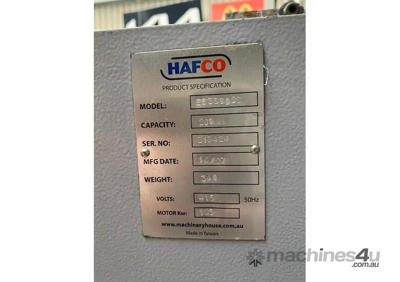 Used Hafco Metalmaster Hafco Eb Dsc Band Saw Cold Saws Non