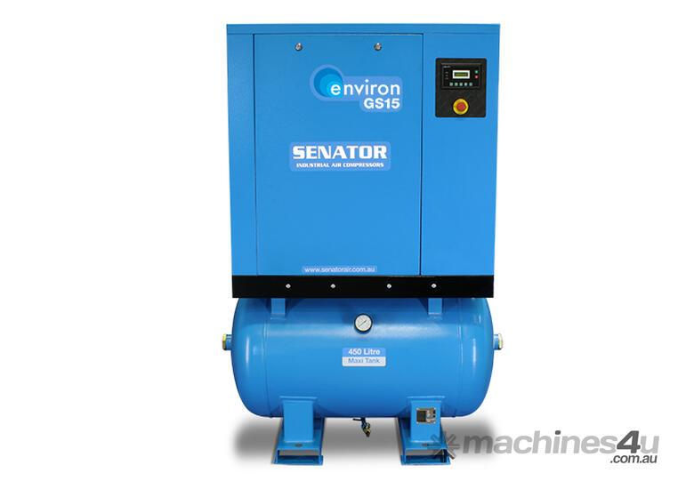 caption CVA Compressors - New Senator Rotary Screw Air Compressor - GS15 - 15kw - 87cfm