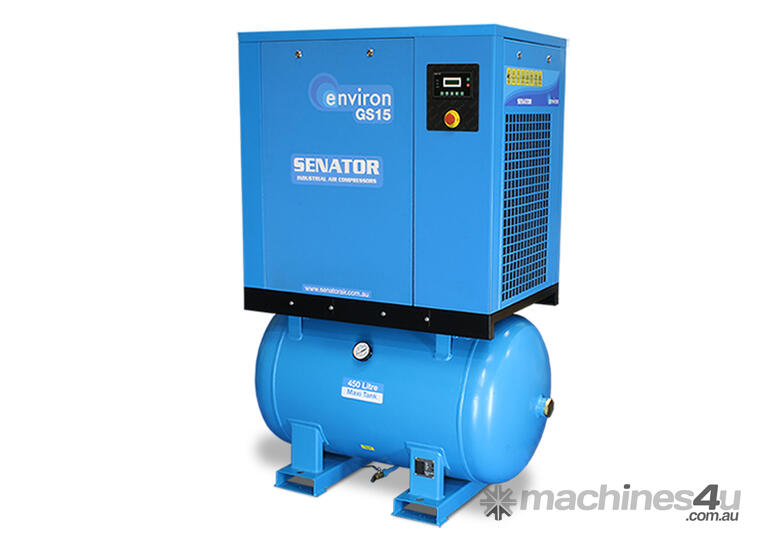 caption CVA Compressors - New Senator Rotary Screw Air Compressor - GS15 - 15kw - 87cfm