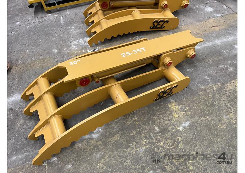 SEC Excavator Hydraulic Thumb - Fits 25-35 Ton Machines - Superior Grip and Durability