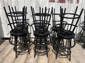 12 x Swivel Bar Stools - picture0' - Click to enlarge