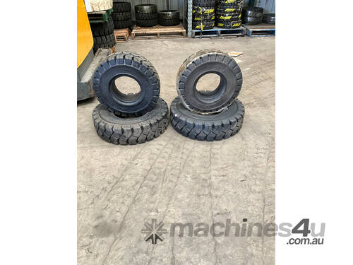 caption Solid Tyres To Suit 2 Ton - 2.5 Ton Forklifts