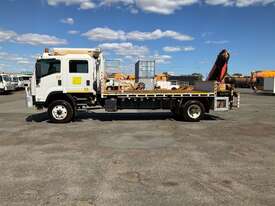 2014 Isuzu F Series Flatbed Crane Truck - picture2' - Click to enlarge
