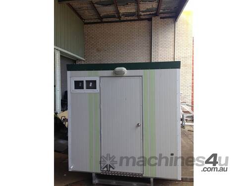 caption Auzbilt Double Urinal Portable Toilets: 2.4m X 3.0m, For Sale