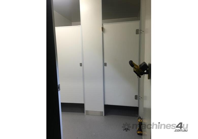 caption Auzbilt Double Urinal Portable Toilets: 2.4m X 3.0m, For Sale