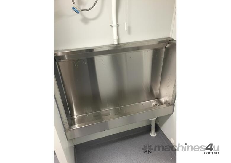 caption Auzbilt Double Urinal Portable Toilets: 2.4m X 3.0m, For Sale