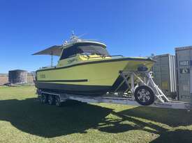 Power Cat Fibreglass Twin Hull Half Cabin - picture0' - Click to enlarge