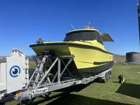 Power Cat Fibreglass Twin Hull Half Cabin - picture0' - Click to enlarge