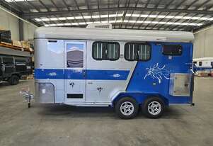 TrailTrekker 2 HORSE ANGLE LOAD FLOAT with living area camping 2HAL- C4900