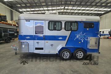 TrailTrekker 2 HORSE ANGLE LOAD FLOAT with living area camping 2HAL- C4900