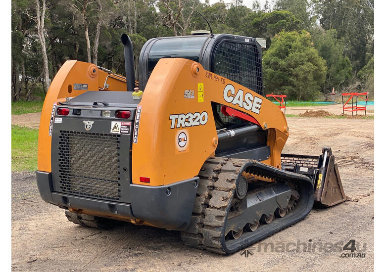 caption CASE TR320 Skid Steer Loader