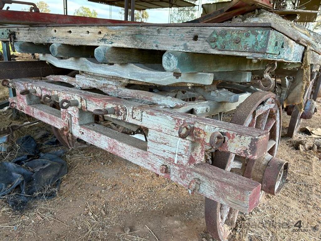 Used 4 WHEEL TIMER & STEEL BULLOCK WAGON 4 WHEEL BULLOCK CART in