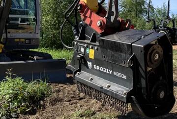 M350E-750 Hydraulic Drive Excavator Mounted Mulcher