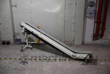 Motorised Incline Belt Conveyor - 1.12m High - Fleming