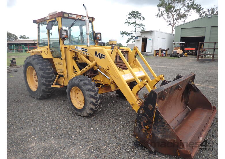 caption Massey Ferguson 50 EX POwer Shuttle tractor loader