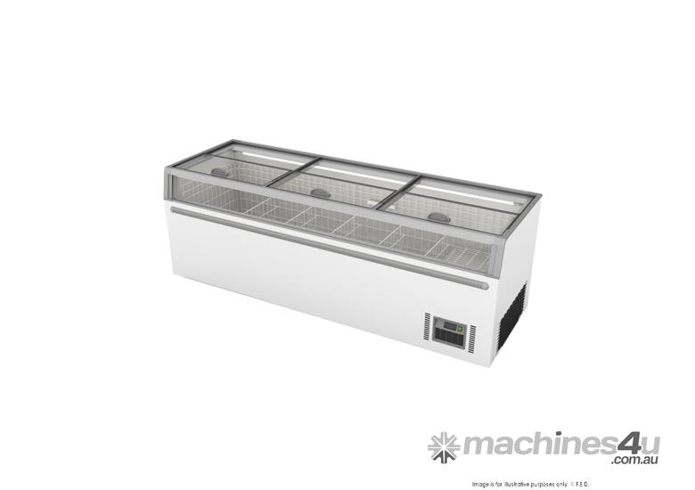 Thermaster Supermarket Island Freezer with Glass Sliding Lids ZCD-L250G