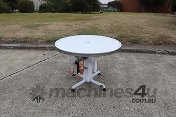 White Accumulation Table - 1100mm Diameter