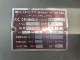 1970 Dale Electric A.C Generator. - picture2' - Click to enlarge