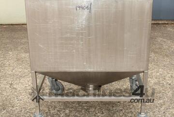 Stainless Steel Mobile Hopper Bin