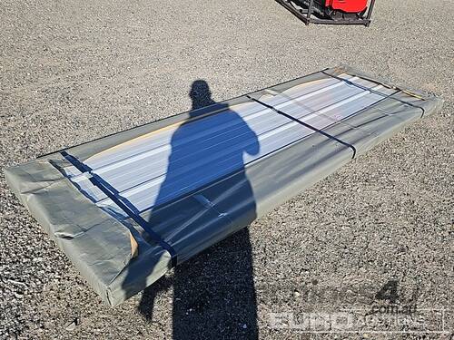 caption Unused Captok Structural Steel Qty (100 of) Sheets Galvalume Steel Siding Roofing