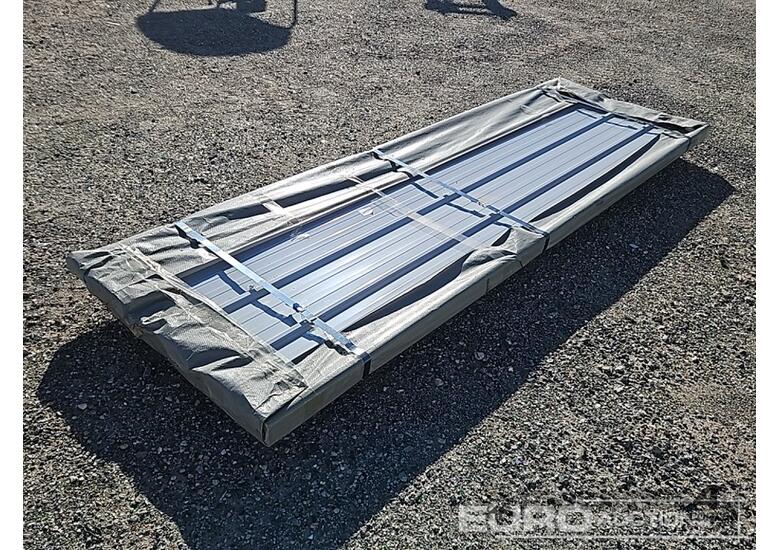 caption Unused Captok Structural Steel Qty (100 of) Sheets Galvalume Steel Siding Roofing