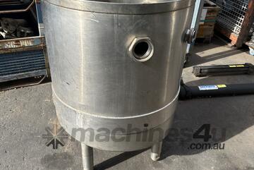 335L Stainless Steel holding tank vessel BSM fittings 4 legs level float switch