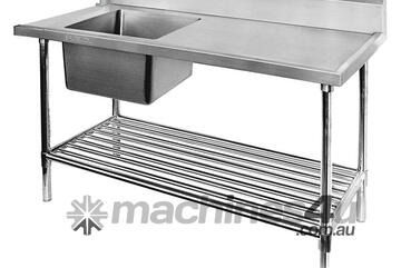 Left Inlet Single Sink Dishwasher Bench Ssbd7 1500L/A